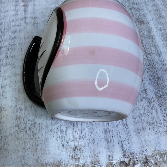Ceramic Cat Coffee  Mug Pink Black - Picture 7 of 9